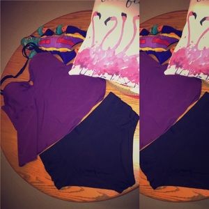 Cactus plus size swim set